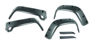Jeep Wrangler Fender Flares - Front + Rear - Rugged Ridge - All Terrain - Matte - `97-`06